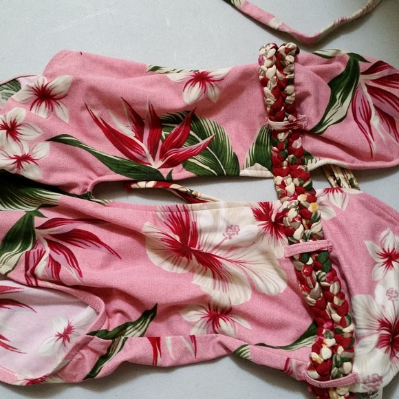 Lucky Brand Floral open V swimsuit. - Picture 7 of 8